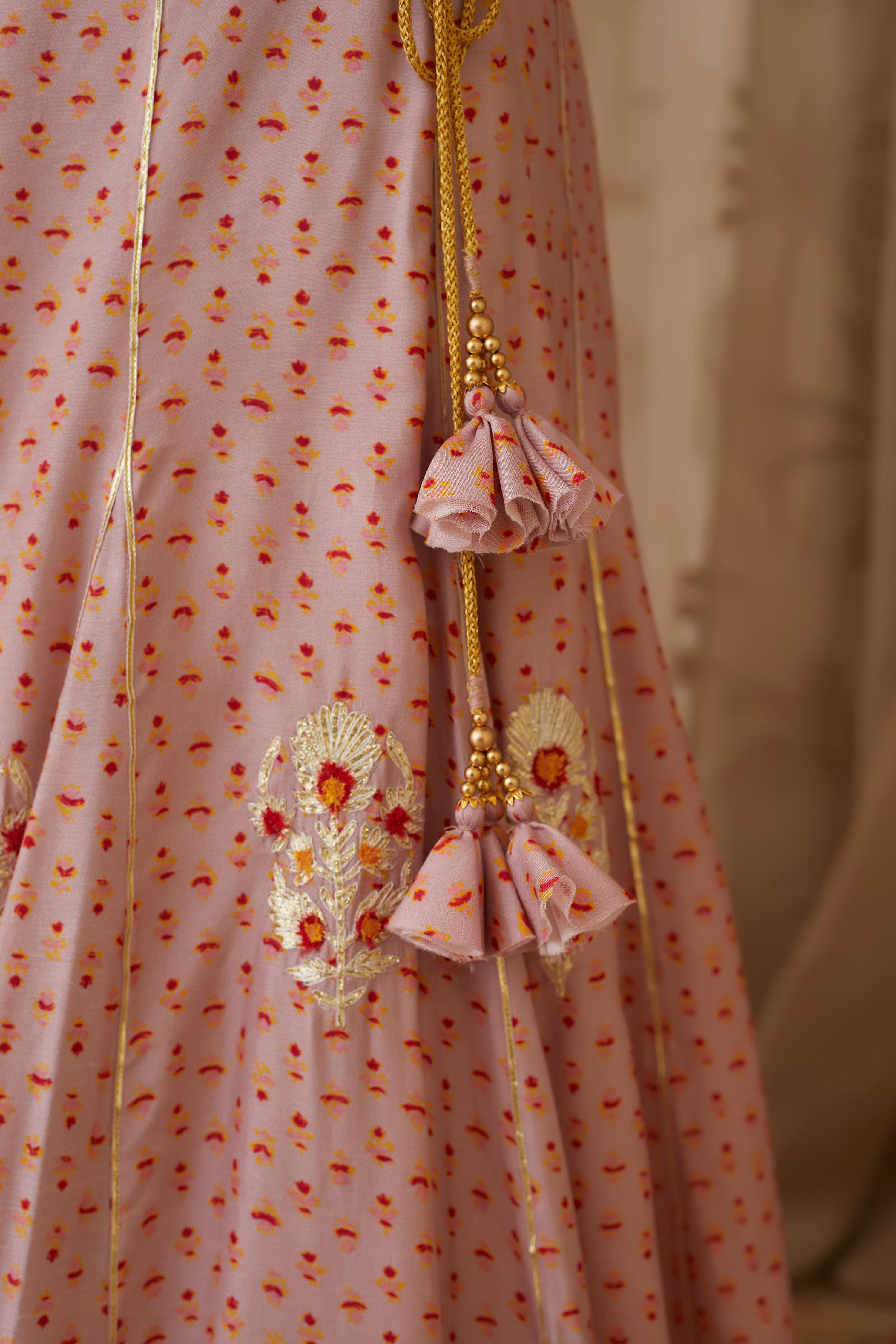 Light Lavender Lehenga Set.