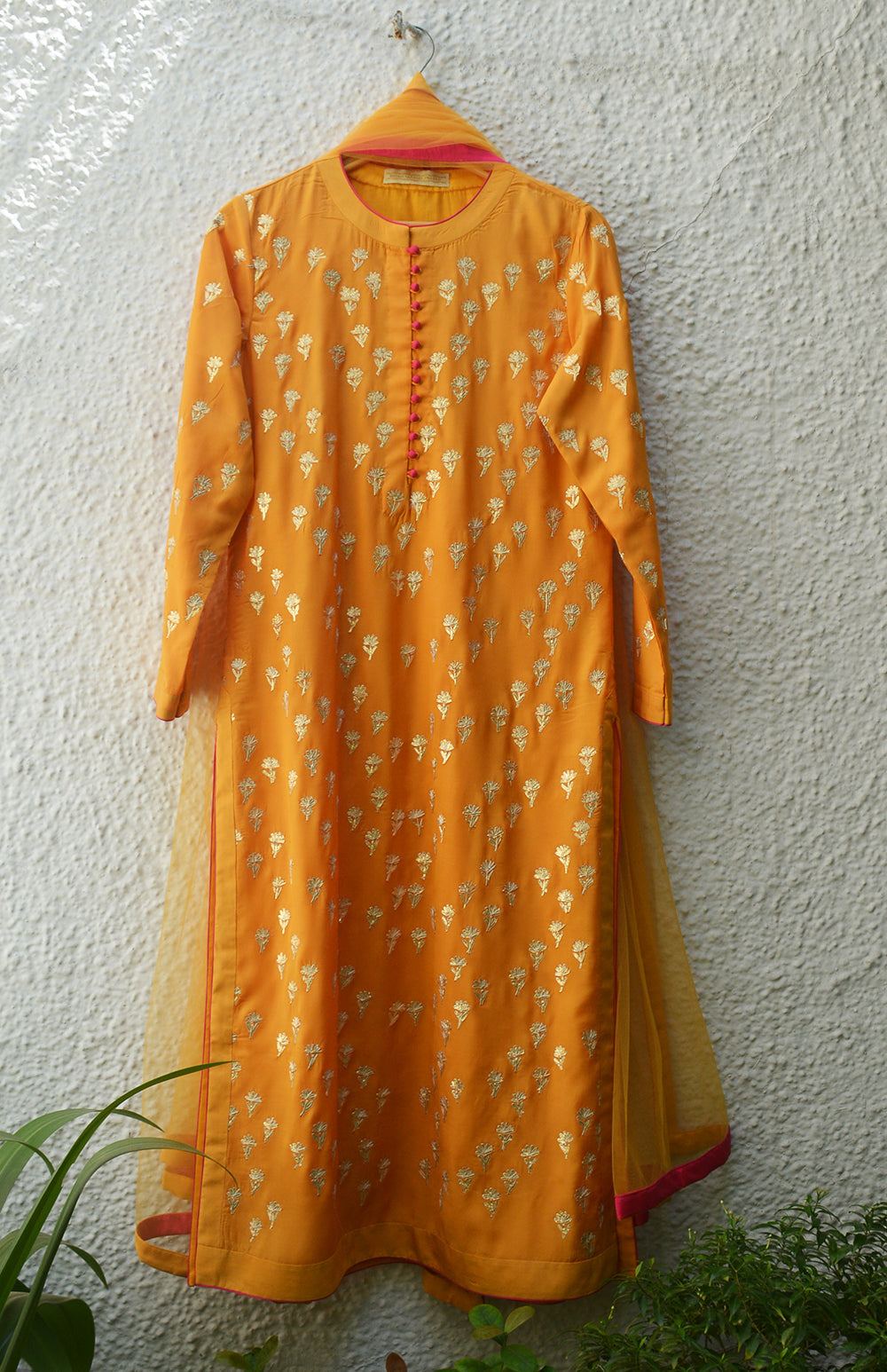 Mango Yellow Kurta Set.