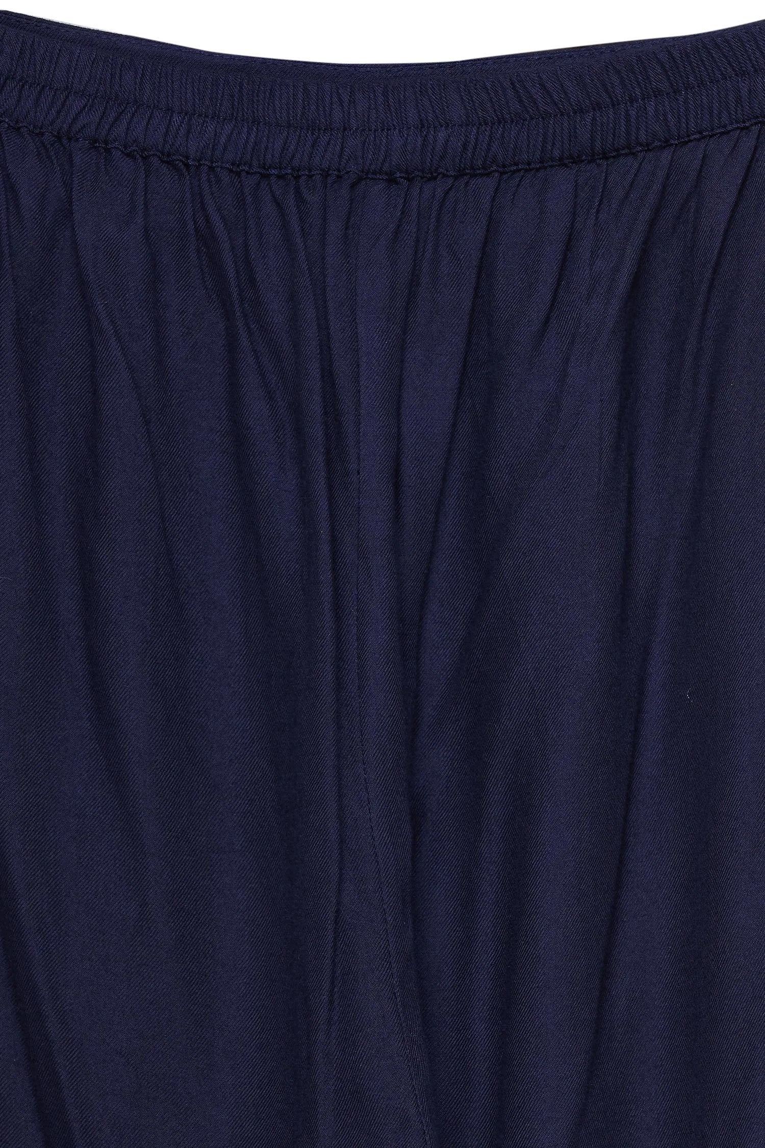 Navy Blue Kurta Set.