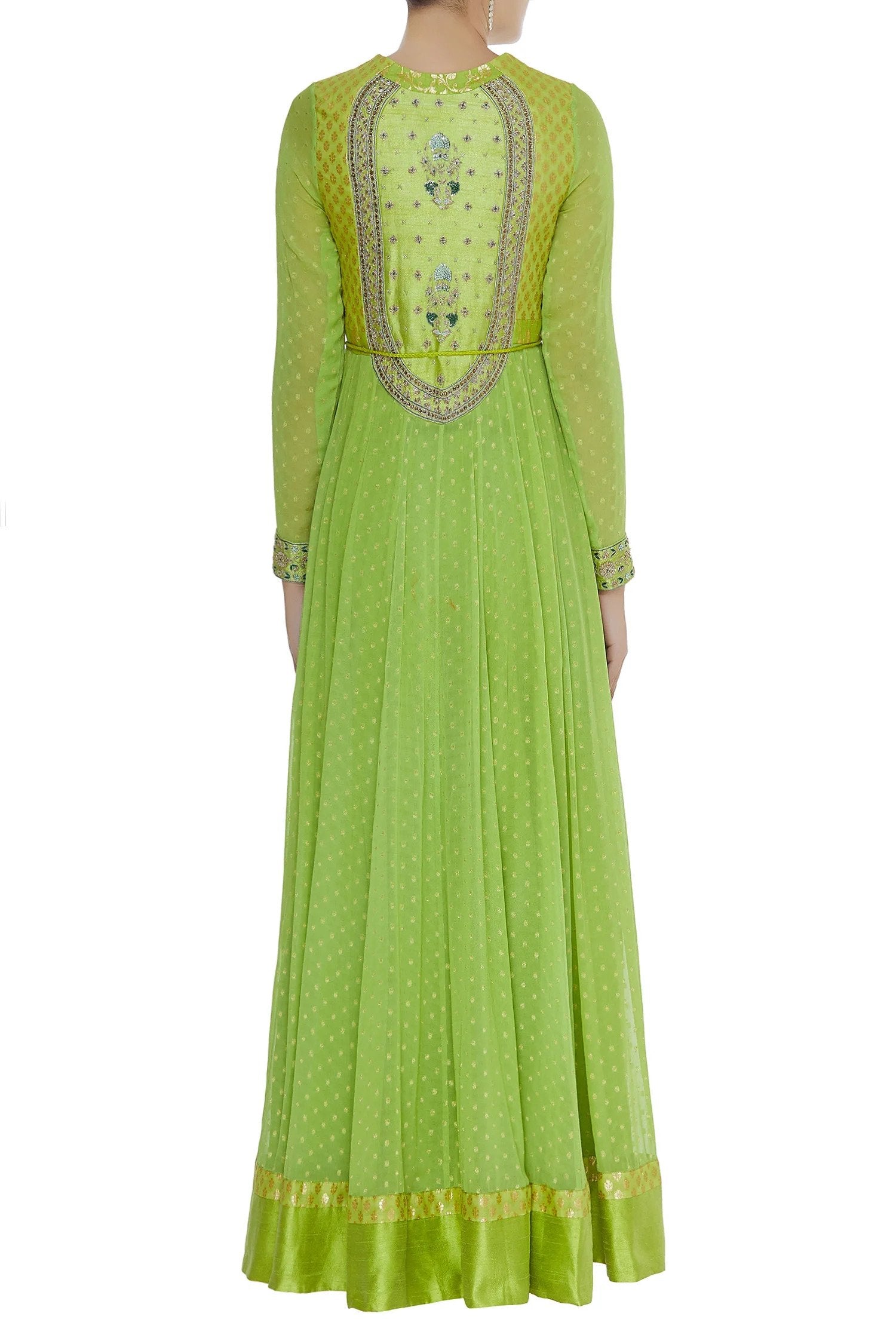 Zardozi work kurta with lehenga and dupatta