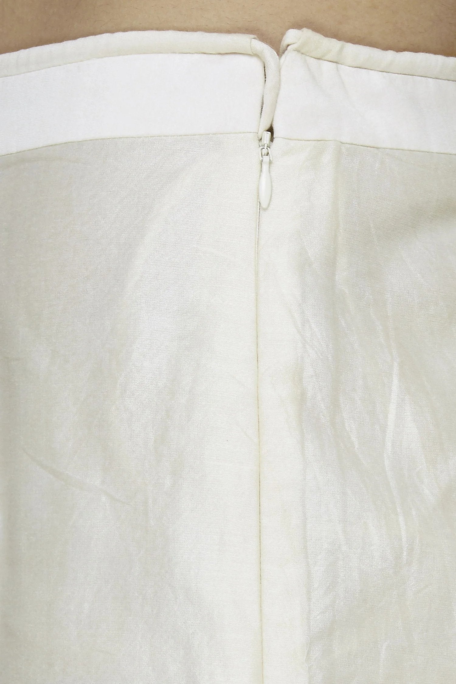 Off White Anarkali Set- close view