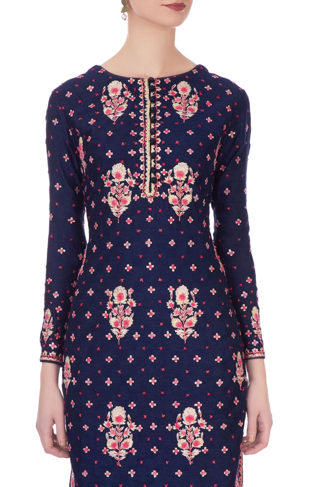 Navy blue kurta set